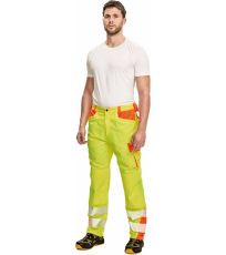 Pánské pracovní HI-VIS kalhoty LATTON Cerva žlutá/oranžová