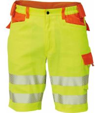 Pánské HI-VIS šortky LATTON Cerva žlutá/oranžová