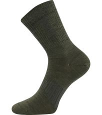 Unisex sportovní merino ponožky Powrix Voxx khaki