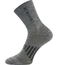 Unisex sportovní merino ponožky Powrix Voxx světle šedá