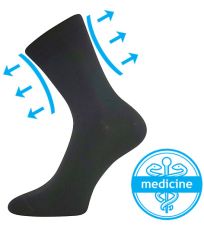 Unisex ponožky s volným lemem - 3 páry Drmedik Lonka černá