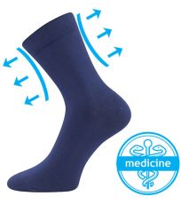 Unisex ponožky s volným lemem - 3 páry Drmedik Lonka tmavě modrá