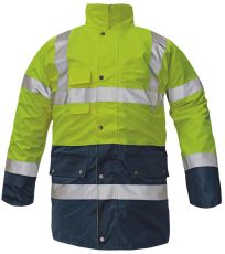 Pánská HI-VIS zimní bunda BI ROAD Cerva žlutá