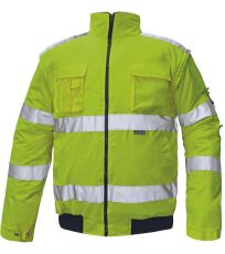 Pánská HI-VIS zimní bunda CLOVELLY PILOT 2 v 1 Cerva žlutá