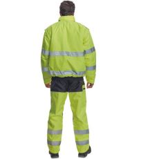 Pánská HI-VIS zimní bunda CLOVELLY PILOT 2 v 1 Cerva žlutá