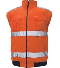 Pánská HI-VIS zimní bunda CLOVELLY PILOT 2 v 1 Cerva oranžová