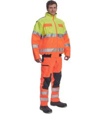 Pánská HI-VIS zimní bunda CLOVELLY PILOT 2 v 1 Cerva žlutá/oranžová