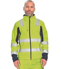 Pánská HI-VIS softshellová bunda MALTON Cerva HV žlutá