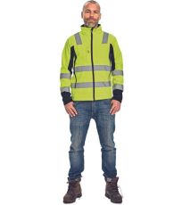 Pánská HI-VIS softshellová bunda MALTON Cerva HV žlutá