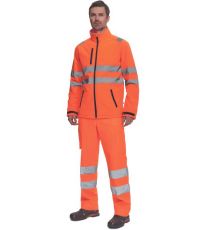 Pánská HI-VIS softshellová bunda MURCIA Cerva oranžová