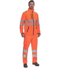 Pánská HI-VIS softshellová bunda MURCIA Cerva oranžová