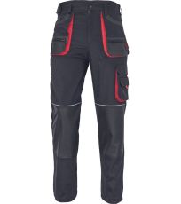 Pánské pracovní kalhoty CARL BE-01-003 Fridrich & Fridrich černá/červená