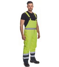 Pánské HI-VIS zimní kalhoty s laclem PADSTOW Cerva žlutá