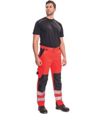 Pánské pracovní HI-VIS kalhoty KNOXFIELD Knoxfield červená