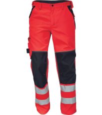 Pánské pracovní HI-VIS kalhoty KNOXFIELD Knoxfield červená