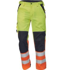 Pánské pracovní HI-VIS kalhoty KNOXFIELD Knoxfield žlutá/oranžová