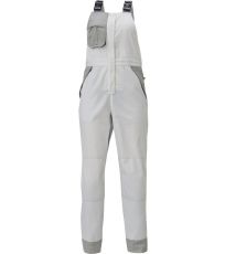Dámské pracovní kalhoty s laclem MONTROSE LADY Cerva bílá/šedá