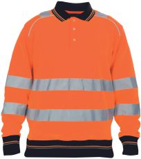 Pánská HI-VIS polo mikina KNOXFIELD Knoxfield oranžová