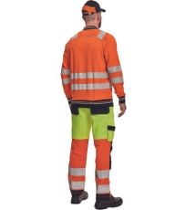 Pánská HI-VIS polo mikina KNOXFIELD Knoxfield oranžová