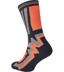 Unisex ponožky LONG Knoxfield černá/oranžová