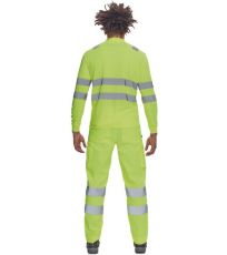 Pánská pracovní HI-VIS polokošile LUGO Cerva žlutá