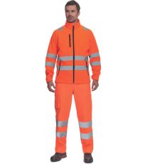 Pánská HI-VIS fleecová bunda ALMERIA Cerva oranžová