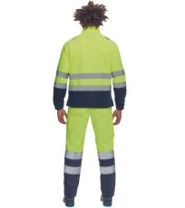 Pánská HI-VIS fleecová bunda SEVILLA Cerva žlutá/navy