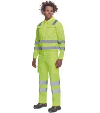 Pánská HI-VIS pracovní bunda MALAGA Cerva žlutá