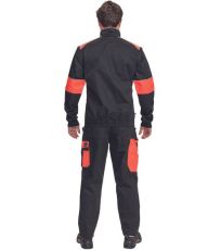 Pánská pracovní bunda MAX VIVO Cerva černá/oranžová