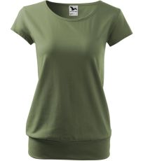 Dámské triko City Malfini khaki