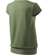 Dámské triko City Malfini khaki