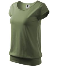Dámské triko City Malfini khaki