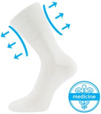 Unisex ponožky s volným lemem - 3 páry Finego Lonka bílá