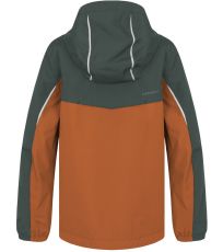 Dětská podzimní bunda BRONS JR II HANNAH balsam green/burnt orange