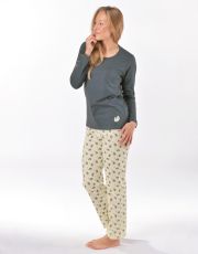 Dámské dlouhé pyžamo 19169P GINA 