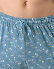 Pánské dlouhé pyžamo 79191P GINA měsíc-dunaj