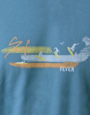 Pánské dlouhé pyžamo 79191P GINA měsíc-dunaj