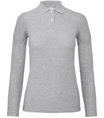 Dámská polokošile s dlouhým rukávem PWI13 B&C Heather Grey