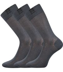 Pánské společenské ponožky - 3 páry Destyle Lonka tmavě šedá