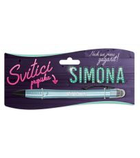 Svítící propiska se jménem - Simona C359000102 Nekupto
