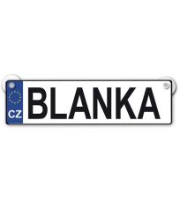 Originální SPZ cedulka se jménem BLANKA C637800009 Nekupto
