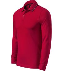 Pánská polokošile Contrast Stripe LS Malfini premium formula red