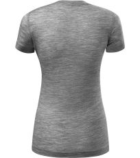 Dámské technické triko MERINO RISE Malfini premium tmavě šedý melír