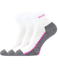 Unisex ponožky s volným lemem - 3 páry Vector VoXX® bílá