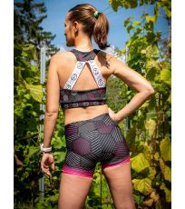 Dámské elastické kraťasy EXTREME ReHo Hexagon yellow