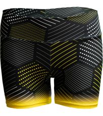 Dámské elastické kraťasy EXTREME ReHo Hexagon yellow