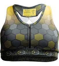 Sportovní podprsenka EXTREME ReHo Hexagon yellow