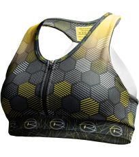 Sportovní podprsenka EXTREME ReHo Hexagon yellow