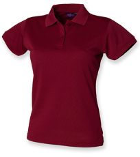 Dámské funkční polo tričko H476 Henbury Burgundy