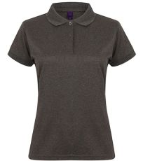 Dámské funkční polo tričko H476 Henbury Heather Charcoal